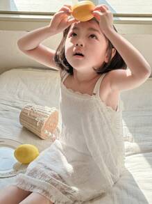 DAZY 少女女孩休闲背心，秋季 - 白色 - 查看 6