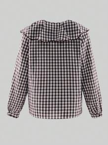 INAWLY Áo cánh tối giản thường ngày dành cho nữ, mặc hàng ngày - Cà phê nâu - Xem 2