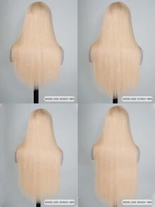 Ash Blonde Color 13*6 Lace Frontal Wig Straight Human Hair Lace Wig - S613/Gray - View 7