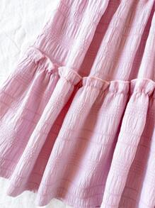Soleia Đầm ôm body mini dây mảnh phong cách nghỉ dưỡng giản dị cho nữ mùa hè - Màu Hồng baby - Xem 3