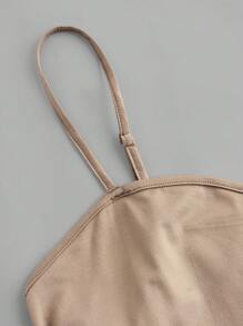 SHEIN Comfortcana Áo hai dây/áo tank top cỡ lớn, kiểu dáng tối giản, nhiều màu sắc, 2 chiếc/bộ, thích hợp cho mùa hè. - Nhiều màu - Xem 12