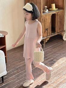 DAZY Girls Young Girl Knit Sweater Set,Girls Summer Outfits