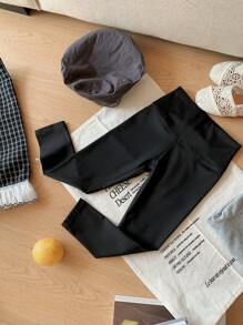 Dazy Kids 年轻女孩修身紧身裤 - 黑色 - 查看 2