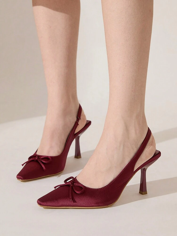 CUCCOO CHICEST Women's Elegant Simple Squared-Toe High Heel Pumps Valentines