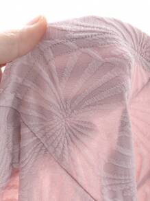 DAZY Blusa de mujer con diseño de volantes en la cintura, nueva colección primavera - Rosa - Ver 3