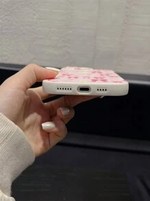 Duchess Plum Artist 1 件时尚哑光粉色蝴蝶结手机壳，简约可爱设计，兼容 iPhone11/12/13/14/15/16promax、S24/S23/A06/A16，适合情人节 - 彩色 - 查看 4