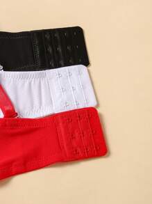 3件套浪漫性感无肩带抹胸文胸，舒适防滑，配有普通肩带，情人节必备 - 彩色 - 查看 7