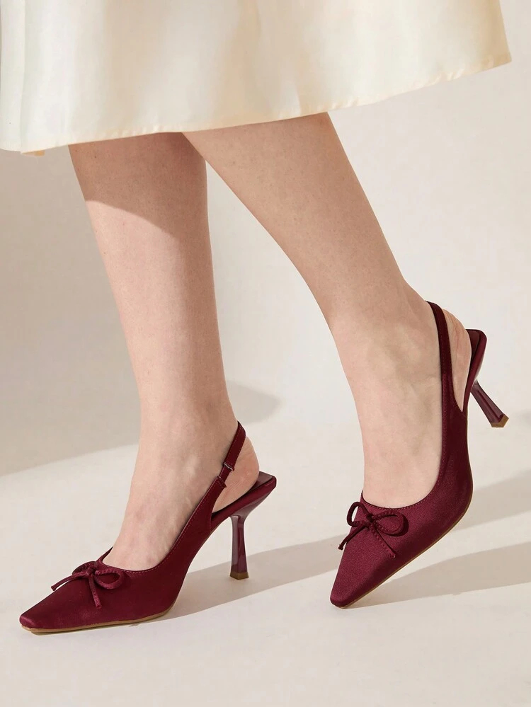 CUCCOO CHICEST Women's Elegant Simple Squared-Toe High Heel Pumps Valentines