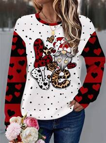 EMERY ROSE Damen Lässiges Fleece Rundhals Sweatshirt für Herbst & Winter