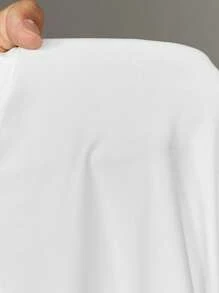 Slaydiva 优雅度假和约会 V 领收腰不对称下摆纯白色 A 字迷你连衣裙 - B - 白色 - 查看 8