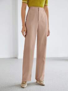 MOTF PREMIUM TAILORED SLANT POCKET SUIT PANTS - Pink - View 3