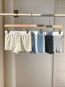 Comfortcana Multicolor Women's Solid Color Button Front Casual Shorts, Simple And Stylish For Daily Wear - Multicolor - View 3