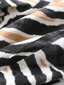 DAZY Women Vacation Floral Zebra Print Casual Pants - Black - View 8