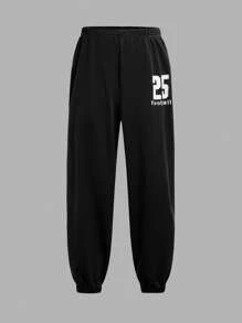 Tween Boys Graphic Color Block Round Neck Short Sleeve T-Shirt And Shorts 2pcs Sports Outfit - Black - View 5