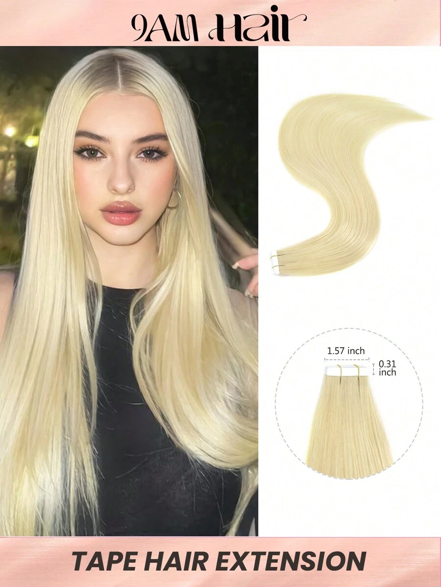 Premium Tape In Hair Extensions Human Hair Skin Weft Tape In Straight Thick Natural Hair Extensions Tape In Hair Tape Ins Hair Extensions - S613 - View 1