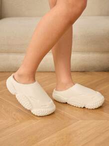 CUCCOO Quty Women's Solid Color Thermal Lined Warm Slippers For Autumn And Winter
