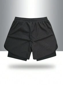 Manfinity Sport Corelite Men's Printed Drawstring Waist Casual Sports Shorts, Daily Leisure Wear