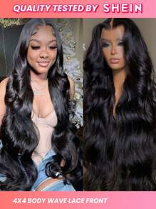 Body Wave 4 X 4 Lace Closure Wig Human Hair Wig With Baby Hair Pre Plucked High Density Hair Replacement Wig For Women - SNatural - View 2