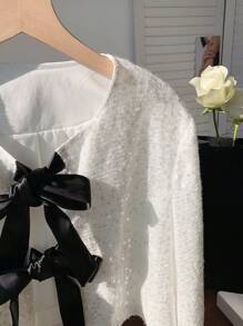 Comfortcana 女式亮片前系长袖夹克，秋季