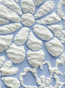 Swim Mod 1pc Textured Triangle Top Swimwear Halter Bikini Top, For Summer Holiday - Blue - View 4