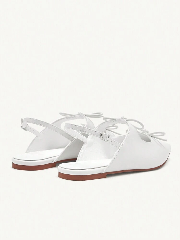 CUCCOO CHICEST Cream/Ivory PU Leather Pointed Toe Flat Slip-On Casual & Versatile Loafers For Women Valentine's Day