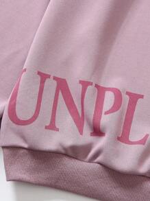 SHEIN Conjunto de 2 piezas de moda coreana para adolescentes, estilo hip hop, con sudadera holgada con estampado de letras grandes y pantalón de chándal, apto para primavera/otoño/invierno, adecuado para skateboarding, baloncesto, actuaciones, uso casual diario al aire libre