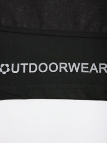 Manfinity Sport Corelite Men's Printed Drawstring Waist Casual Sports Shorts, Daily Leisure Wear