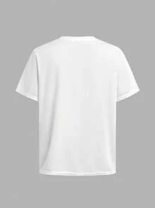 Tween Boys Graphic Color Block Round Neck Short Sleeve T-Shirt And Shorts 2pcs Sports Outfit - Black - View 14