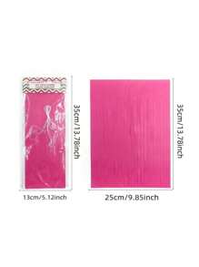 SHEIN 5pcs/Bag Colorful Tissue Tassel Banner, Tissue Ribbon Tassel Party Background Hanging Decoration, Suitable For Weddings, Birthdays, Single Lady, Parties