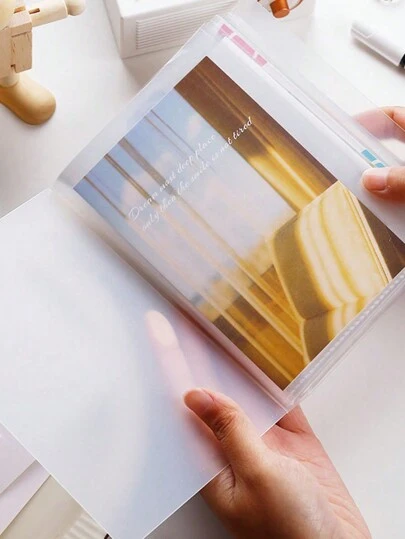 SHEIN 1pc Clear Photo Album, Suitable For Storing And Organizing Photos,Back To School,School Supplies