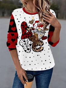 EMERY ROSE Damen Lässiges Fleece Rundhals Sweatshirt für Herbst & Winter