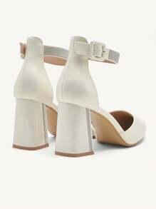 CUCCOO CHICEST Women's White Pointed Toe High Heel Pumps, Elegant For Commuting, Dating, Wedding, Office, Formal Occasions - Apricot - View 5