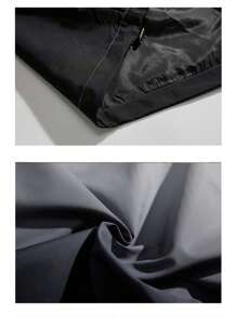 Manfinity Sport Corelite Chaqueta con capucha de esquí para hombres con cremallera y diseño de degradado de color