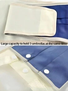 1 Pezzo Ombrello da auto impermeabile da 86cm, ripiegabile, con doppio uso, borsa appendibile per sedile posteriore, borsa portaombrello - Blu