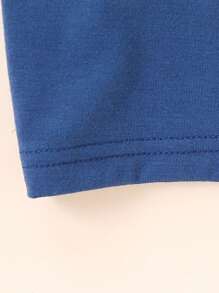 SHEIN 5pcs Baby Boy Casual Comfortable White T-Shirts, Spring/Summer