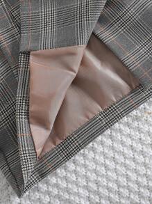 SHEIN Meisjes Koreaanse stijl blazer en geplooide rok pak, herfst