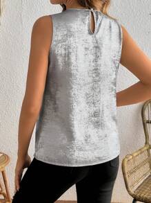 SHEIN Women Maternity Summer Fashionable Solid Color Textured Camisole - Silver - View 3
