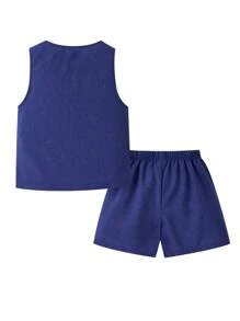 2 Pieces Young Boys Casual Sport Academy With Asymmetric Vest Jacket Suit And Collar Basic Shirt And Suit Shorts, Buy Suit Set With Basic Shirt High Cost-Effective Multi-Piece Suit Set Kids Outfits Young Boy Clothes Back To School Boys Set Suitable For Birthday Party, Party, Performance, Wedding, Baptism, School Opening Ceremony Suitable For Daily Suitable For School Suitable For Travel Suitable For Spring And Summer Season