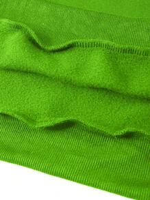 GENIUS ODE Men's Casual Slogan Print Long Sleeve Hoodie, Autumn/Winter - Green - View 3