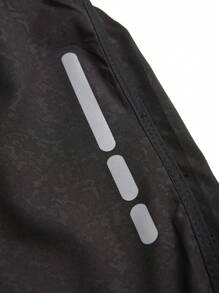 Manfinity Sport Corelite Men's Printed Drawstring Waist Casual Sports Shorts, Daily Leisure Wear