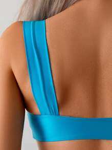 SHEIN Swim 女式简约纯色休闲日常上衣夏季