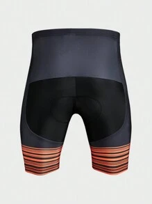 Manfinity Sport Corelite Heren gestreepte elastische taille casual fietsshorts bikershorts