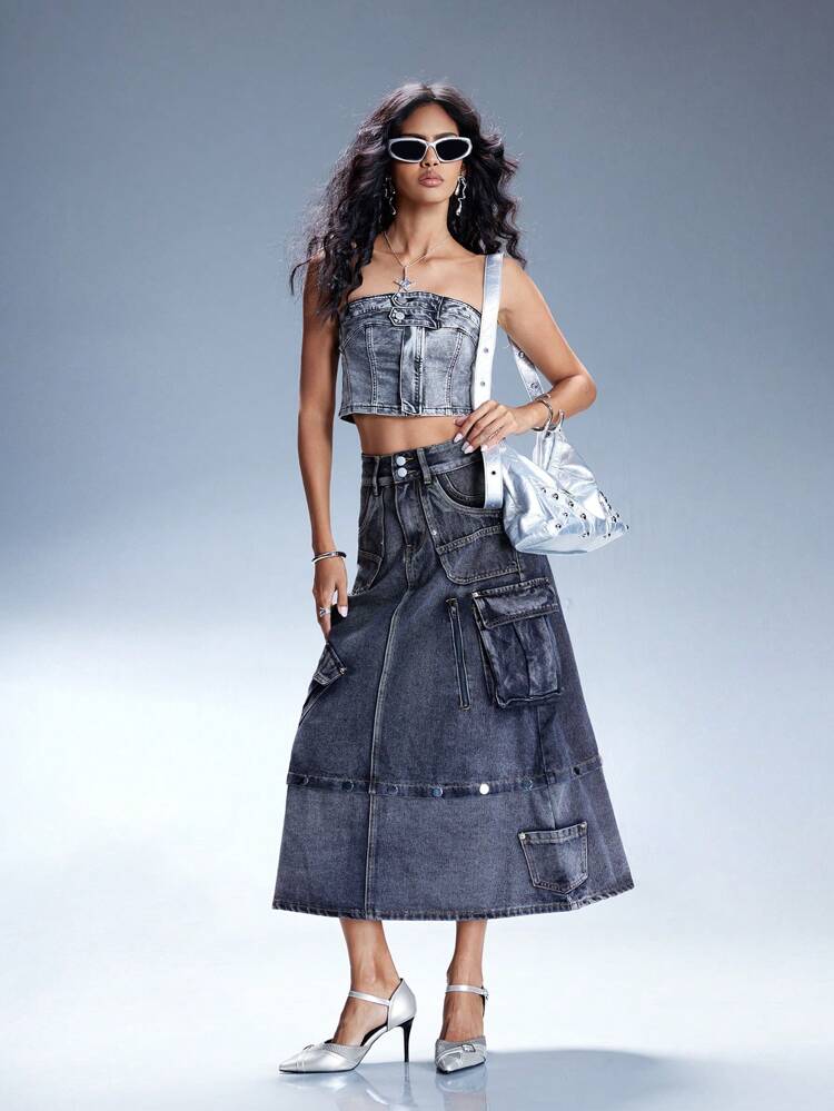 Women's Y2K Punk Style High Heel Pumps, Suitable For Motorcycle, Cool Girl, Halloween, Christmas, Party Outfits