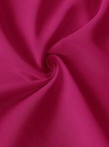 Slaydiva Casual V-Neck Solid Color Chain Strap A-Line Summer Dress - Violet Purple - View 8