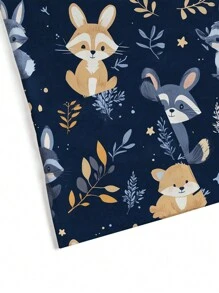 PopScrub Cartoon Rabbit Print Short Sleeve Scrub Top,Nurses Uniform T-Shirt Set Scrub Set Nurse Dresses Scrub Tops Scrub Bottoms Lab Coats Scrub Outwear - Blue - View 7