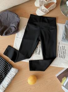 Dazy Kids 年轻女孩修身紧身裤 - 黑色 - 查看 8