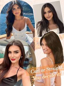 Postizos para mujeres de cabello humano real de 14 pulgadas, postizo de cabello de 3 "x 5", postizos para cabelludo para mujeres con cabello ralo, actualización de postizo de cabello humano premium - Natural Black - Ver 8