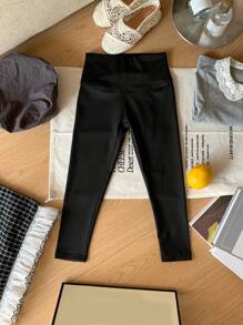 Dazy Kids 年轻女孩修身紧身裤 - 黑色 - 查看 4
