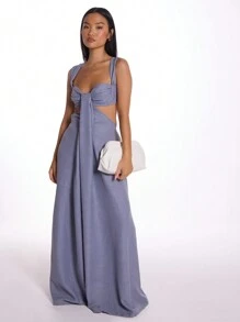 MUSERA Mono con busto fruncido, piernas extra anchas, estilo bohemio para primavera y verano, ropa de playa, vacaciones, invitado de boda