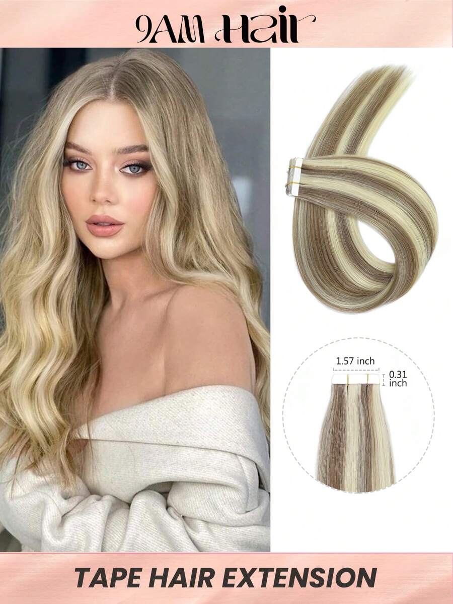 Tape In Hair Extensions Human Hair Skin Weft Tape In Straight Thick Natural Hair Extensions Tape In Hair Tape Ins Hair Extensions - S9/60 - View 1